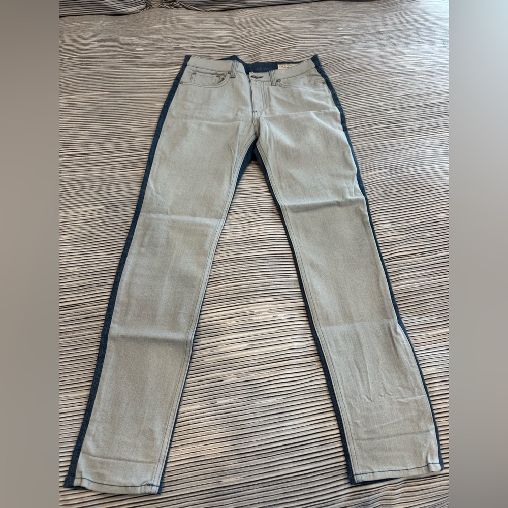 rag & bone High Rise Skinny Jeans with Double Sided Color